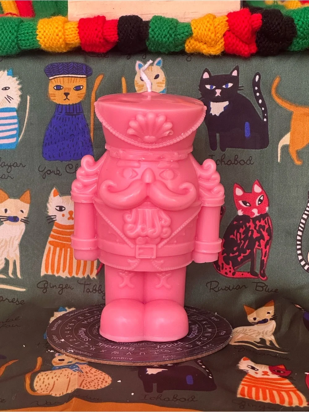 Pink Nutcracker Candle